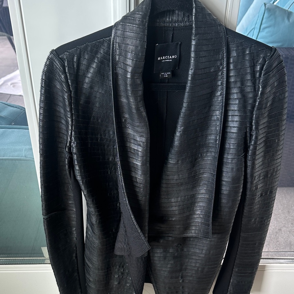 Marciano Textured Black Blazer